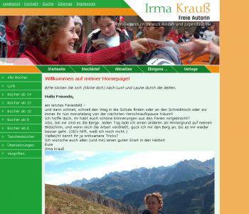 Homepage Irma Krauss
