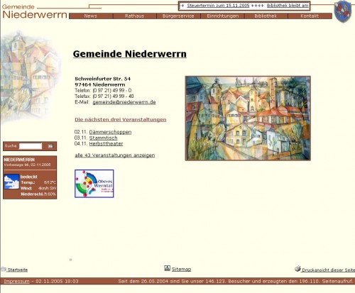 Niederwerrn Homepage